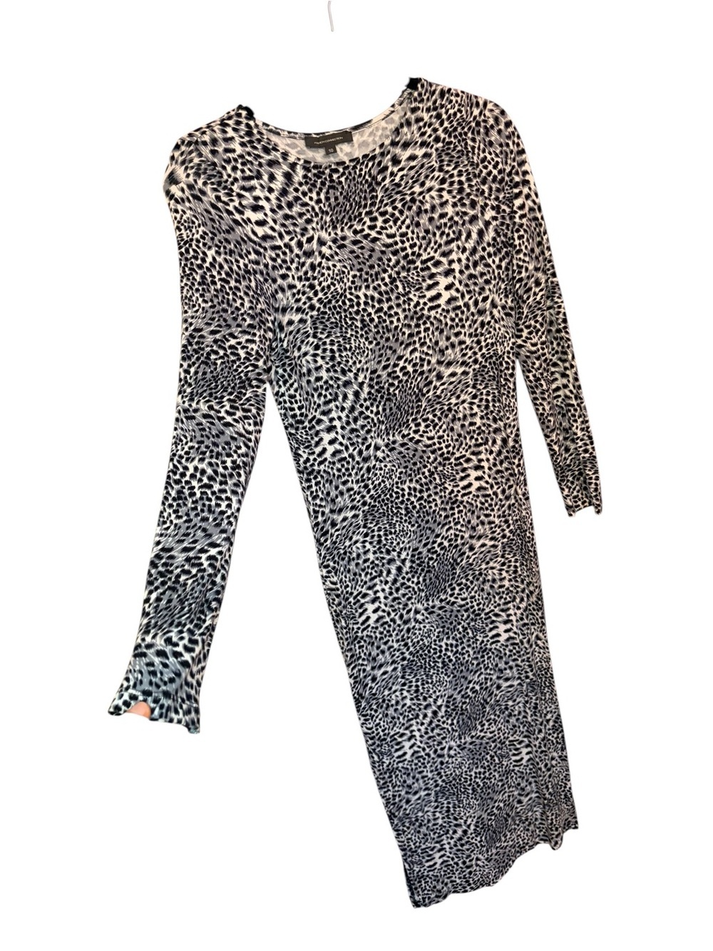 French Connection Black and White Leopard Print Nightgown